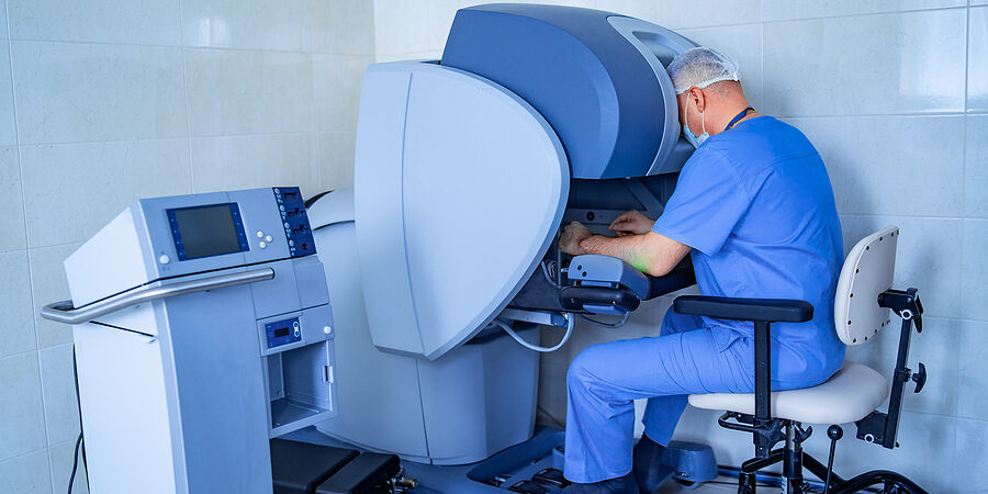 Manual Control By Minimally Invasive Robotic Surgery. Medical Ro